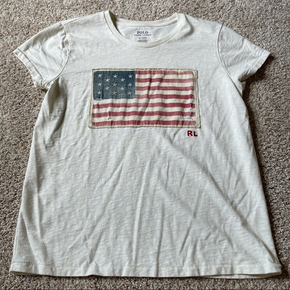 ralph lauren american flag shirt